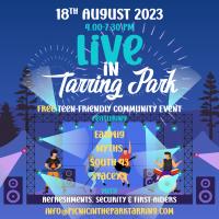 Live in Tarring Park is a free youth music festival on 18th August 2023 at 4pm